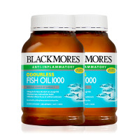 BLACKMORES 澳佳宝 无味深海鱼油胶囊 400粒/瓶*2瓶+Swisse 儿童益智鱼油咀嚼胶囊 90粒