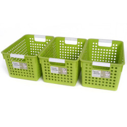 禧天龙Citylong 塑料收纳筐中号桌面收纳盒3个