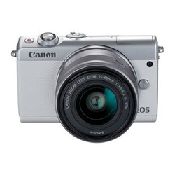 佳能(Canon)EOS M100 微型单电套机 白色(EF