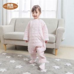 良良 婴儿睡袋分腿加厚防踢被 加厚秋冬款(85*