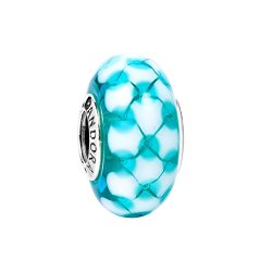 Pandora 潘多拉 丹麦品牌 手链串珠湖绿格子琉