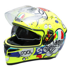 AGV头盔K-3 SV 冬季防雾摩托车头盔 双镜片全